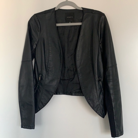 Dynamite Faux Leather Jacket